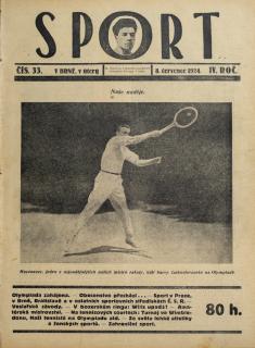 Časopis SPORT, č. 33, 1924