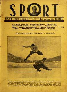Časopis SPORT, č. 50, 1923