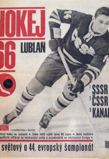 Časopis STADION, mimořádné číslo, Hokej, Lublaň, 1966
