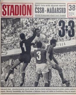Časopis STADION, ročník XVII, 18.IX.1969, číslo 38