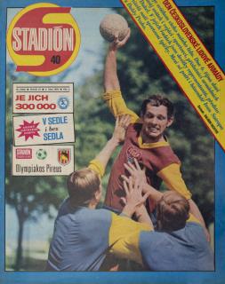 Časopis STADION, ročník XXI, 2.X.1973, číslo 40