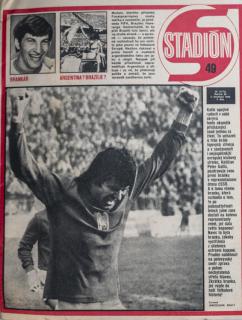 Časopis STADION, ročník XXIII,2.XII.1975, číslo 49