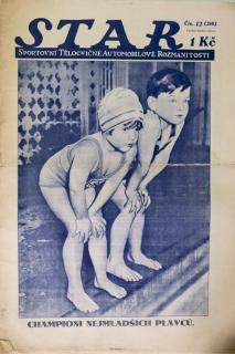 Časopis STAR,  Championi nejmladších plavců,  Č. 12 (210), 1930