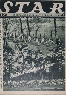 Časopis STAR, Dva snímky z jarních lesních běhů v Německu Č. 14 ( 472 ), 1935