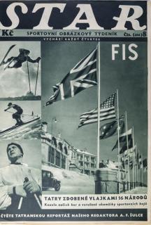 Časopis STAR, FIS, Tatry zdobené vlajkami 16 národů. Č. 8 ( 466 ), 1935