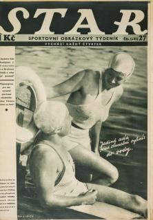 Časopis STAR,Jediná cesta před sluneční výhní: Do vody. č. 27 ( 485 ), 1935
