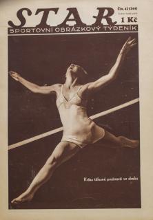 Časopis STAR,  Krása tělesné pružnosti ve skoku,  Č. 42 (134), 1932