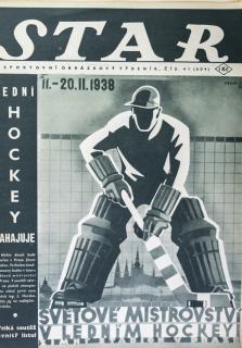 Časopis STAR,Lední hockey zahajuje č. 41 ( 604 ), 1937