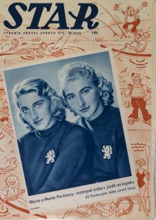 Časopis STAR, Marie a Marta Pavlisovy - mistrně světa v jízdě na kajaku č. 38 ( 653 ), 1938