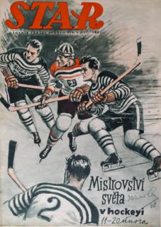 Časopis STAR, Mistrovství světa v hockeyi Č. 6 ( 621 ), 1938