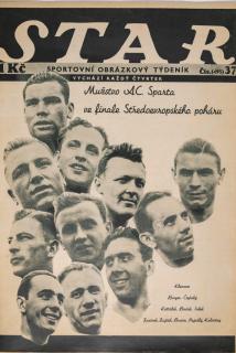 Časopis STAR, Mužstvo AC Sparta ve finále Středoevropského poháru Č. 37 ( 495 ), 1935