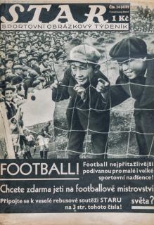 Časopis STAR,  SEP, Football,  Č. 14 (420), 1934