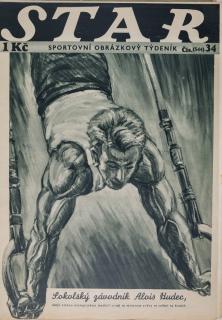 Časopis STAR, Sokolský závodník Alois Hudec Č. 34 ( 544 ), 1936
