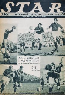 Časopis STAR, Sparta porazila Ambrosianu   č. 31 ( 541 ), 1936