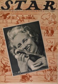Časopis STAR, Věra Hrubá - mistrně republiky v karsobruslení č. 45 ( 608 ), 1937
