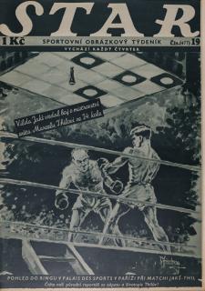 Časopis STAR, Vilda Jakš vzdal boj o mistrovství světa... Č. 19 ( 477 ), 1935