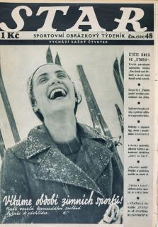 Časopis STAR, Vítáme období zimních sportů č. 48 ( 506 ), 1935