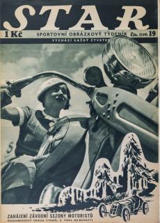 Časopis STAR, Zahájení závodní sezony motoristů Č. 19 ( 529 ), 1936