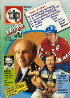 Časopis, Tip extra, mimořádné číslo , fotbal, hokej, 1989