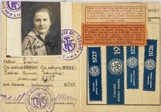 Členská legitimace, Klub Československých turistů, 1927