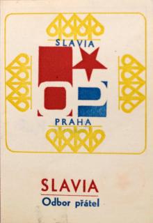 Členská legitimace Odbor přátel SLAVIA  roku 1981