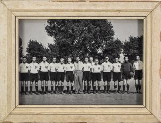 Dobová fotografie v rámu, SK Smíchov, Ant. Puč, 1940