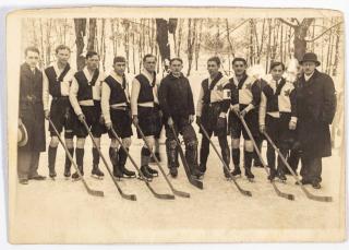 Dobové foto hokej, SK Horácká Slavia, 1931