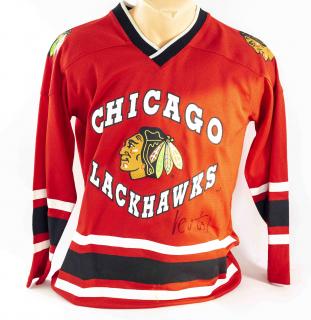 Dres replika, Chicago Blackhawks, Vašíček, autogram