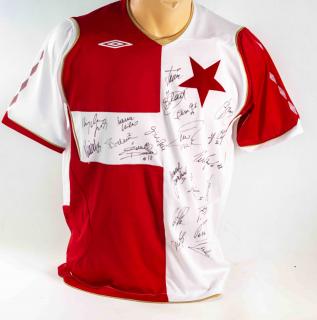 Dres SK Slavia Praha, UMBRO YXL/158, autogramy