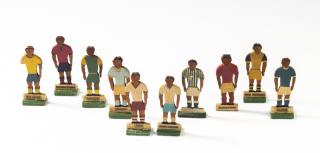 Dřevěné figurky I. fotbalová liga, 14 ks