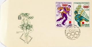 FDC XI. ZOH Sapporo, Krasobruslař, 1972