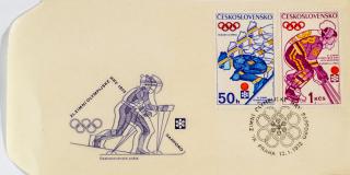 FDC XI. ZOH Sapporo, Lyžař, 1972