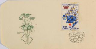 FDC  XVI. Olympijské hry Sapporo, Krasobruslení, 1972 II