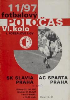 Fotbalový POLOČAS SK SLAVIA PRAHA vs.AC Sparta Praha, 11/97