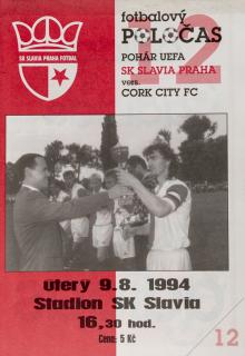 Fotbalový POLOČAS SK SLAVIA PRAHA vs. Cork City FC