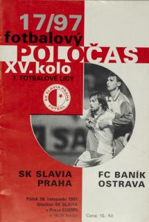 Fotbalový POLOČAS SK SLAVIA PRAHA vs. FC Baník Ostrava, 17/97