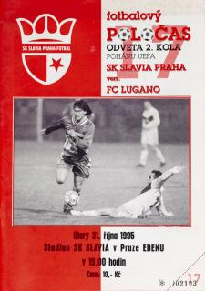Fotbalový POLOČAS SK SLAVIA PRAHA vs. FC Lugano