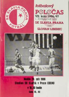 Fotbalový POLOČAS SK SLAVIA PRAHA vs. FC Slovan liberec, 6/96