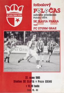 Fotbalový POLOČAS SK SLAVIA PRAHA vs. FC Sturm Graz