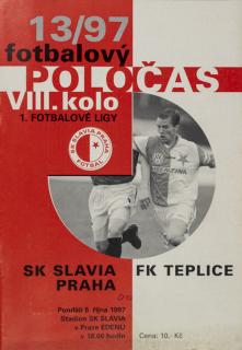 Fotbalový POLOČAS SK SLAVIA PRAHA vs. FK Teplice, 13/97