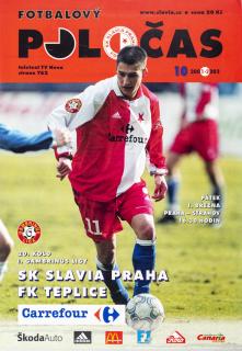 Fotbalový POLOČAS SK SLAVIA PRAHA vs. FK Teplice, 2002