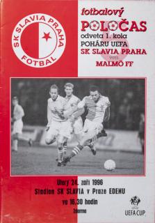 Fotbalový POLOČAS SK SLAVIA PRAHA vs. Malmo FF