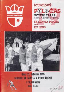 Fotbalový POLOČAS SK SLAVIA PRAHA vs. RC Lens