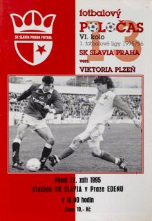 Fotbalový POLOČAS SK SLAVIA PRAHA vs. Viktoria Plzeń, 13/95