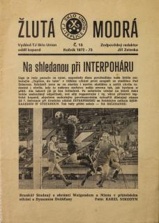Fotbalový zpravodaj ˇŽlutá-modrá, TJ Sklo Union Teplice v. AC Nitra, 1973