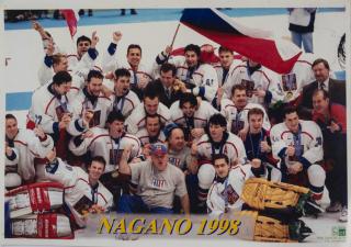 Foto velké hokej Česká republika, ZOH 1998, Nagano