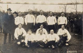 Fotografie fotbal, Kolín, cca 1920