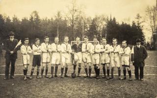Fotografie fotbal, Litoměřice, 1920