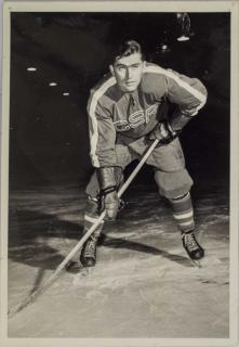 Fotografie, hokej, ČTK, Karol Fako , ČSR, 1959