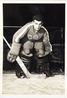Fotografie, hokej, ČTK, Vladimír Dvořáček, ČSR, 1959